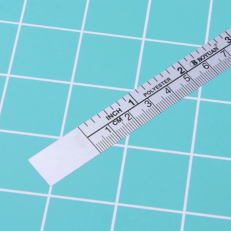 1Pc 90/151cm Self Adhesive Metric Measure Tape Vinyl Silver Ruler For Sewing Machine Sticker