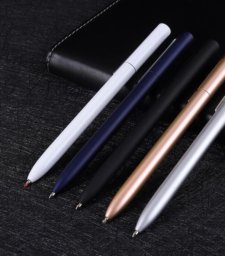 Metal Rotating Gel Pen Sign Pen with Refills for Xiaomi Metal Sign Pens 0.5MM Smooth Low-Key Elegant and Firm Office Business