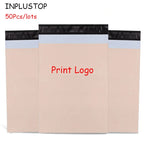 INPLUSTOP 20Pcs Poly Biodegradable Express Courier Bag Apricot Thicken Mailer Clothes Gifts Bag Eco-Friendly Mailing Postal Bags