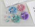 80Pcs/lot Color Binder Clips Set Mint Green Pink blue Multi Paper Clips Kawaii Stationery Office Accessories School Supplies