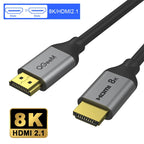 QGeeM 8K HDMI Cable HDMI 2.1 Wire for Xiaomi Xbox Serries X PS5 PS4 Chromebook Laptops 120Hz HDMI Splitter Digital Cable Cord 4K