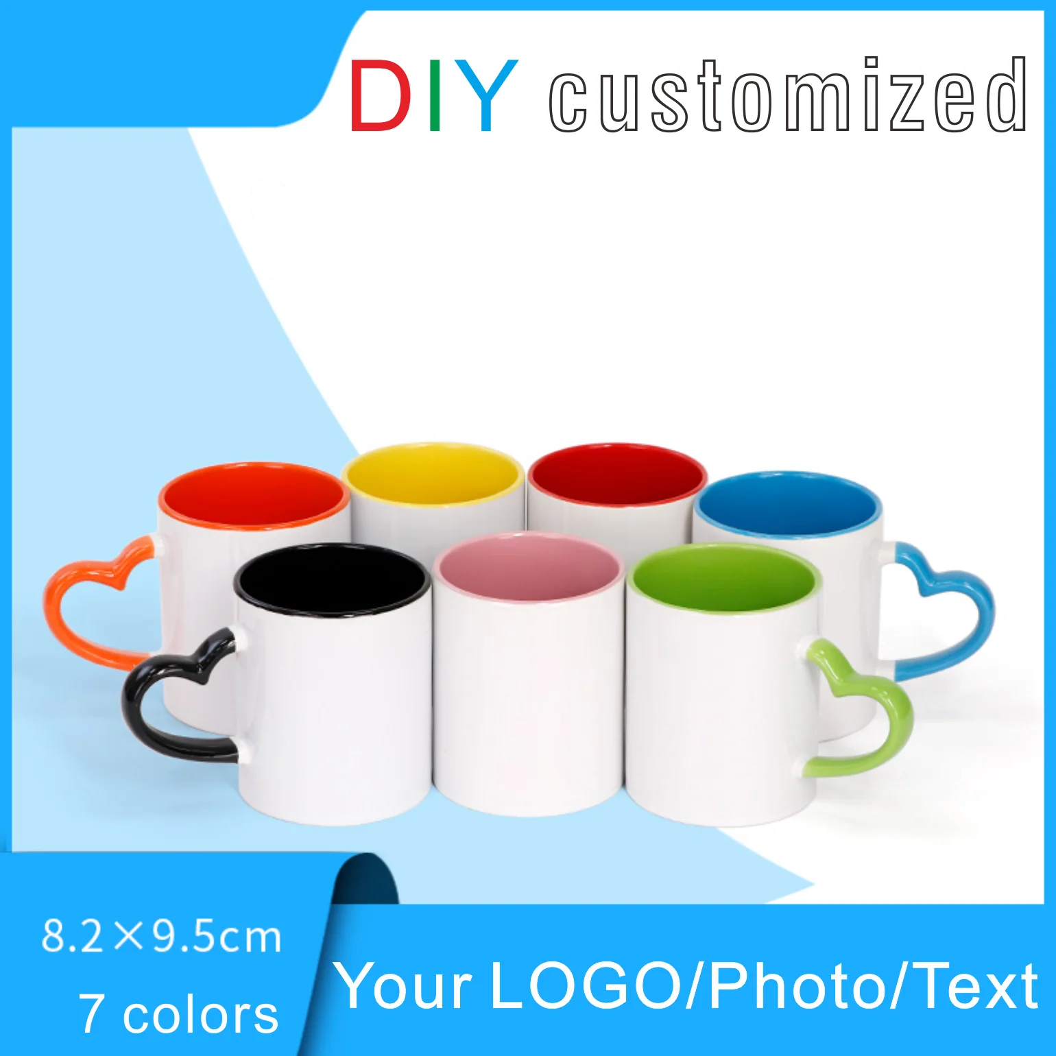 DIY Customized 350ML 12oz Ceramic Mug Print Picture Photo LOGO Text Personalized Coffee Milk Cup Creative Present Cute Gift