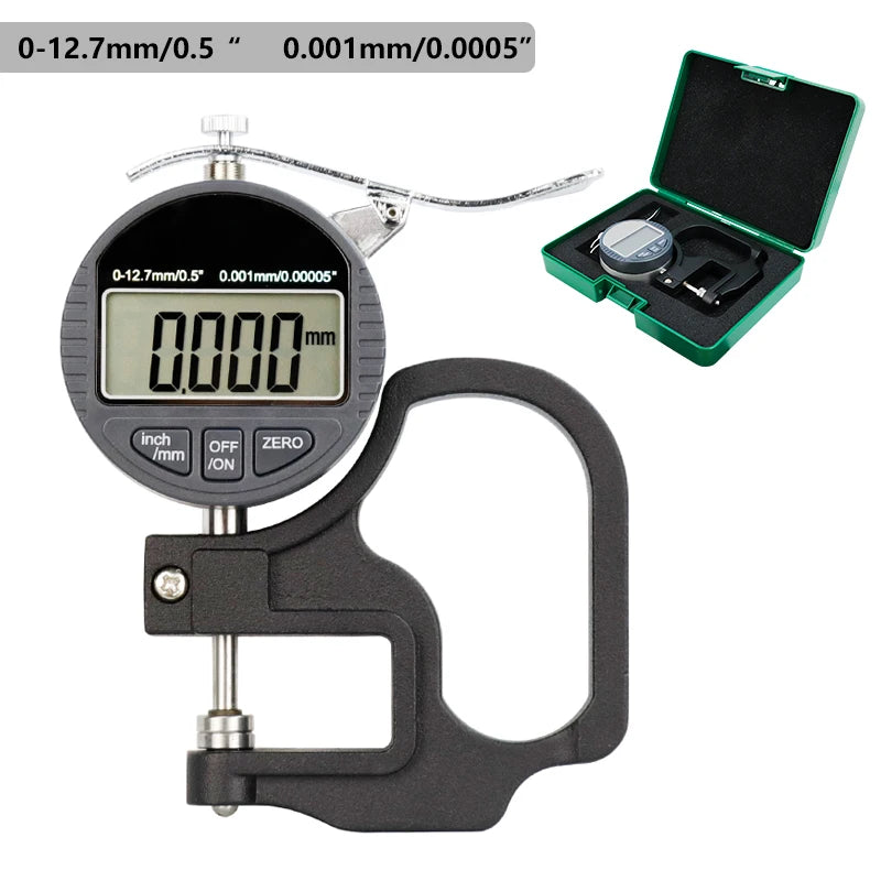 XCAN Caliper Electronic Thickness Gauge 12.7mm 25.4mm 0.01/0.001mm Digital Micrometer Thickness Meter Micrometro Measuring Too