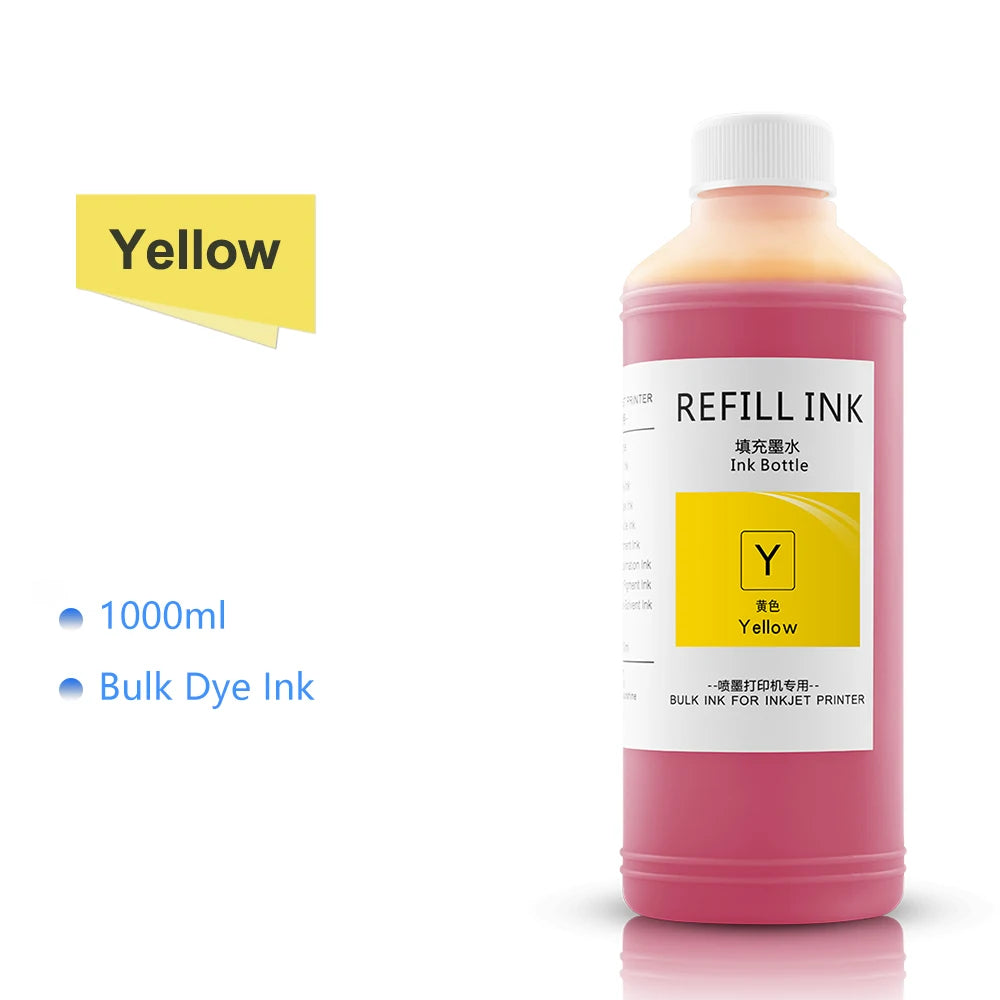 1000ML Dye Ink For HP 72 Refill For T610 T620 T770 T790 T795 T1100 T1120 T1200 T1300 T2300 T1100 T1100PS T1120 T1120PS Printer