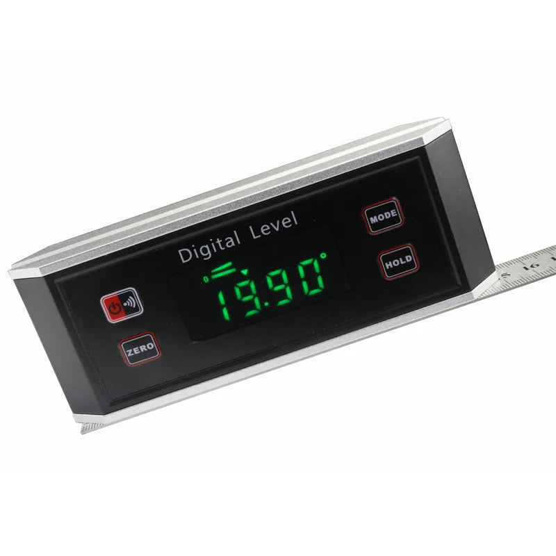 6inch Digital Level Electronic Protractor Inclinometer with Magnet Illuminate Level Angle Meter Gauge Level Box Inclinometer