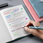A5/B5 Thickened Notebook 100sheets Grid Square Diary Notebooks and Journals Soft Pu Leather Sketchbook School Stationery