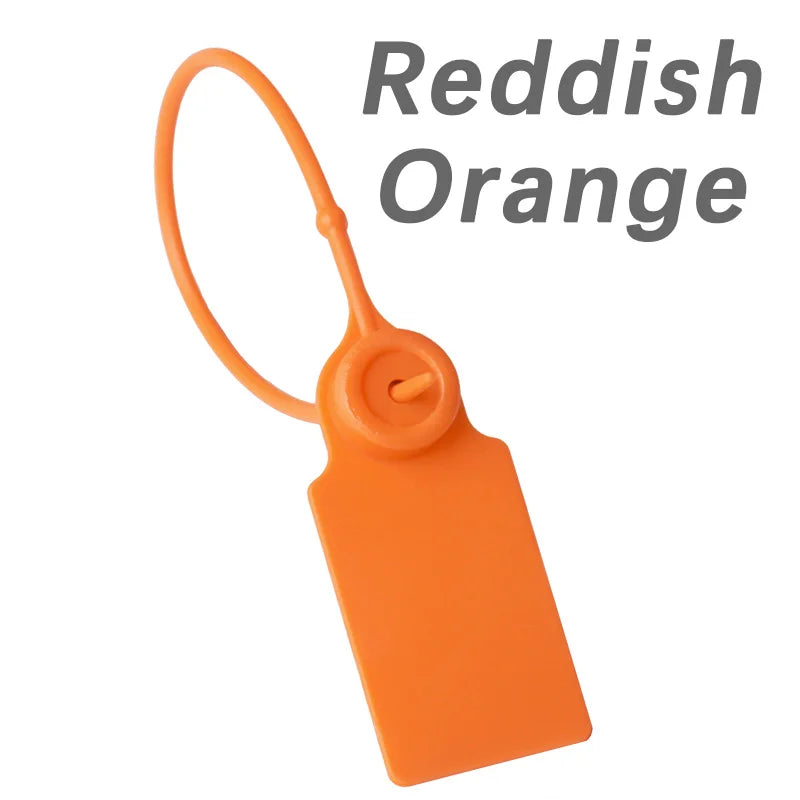 100Pcs Custom Logo Disposable Plastic Security Seals Personalized Hang Tags for Clothing Shoes 180mm