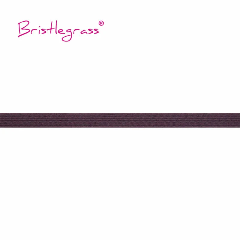 BRISTLEGRASS 2 5 10 Yard 1/4" 6mm Flat Skinny Elastic Cord Glitter Latex Rubber Band Rope Notebook Earloop Dress DIY Sewing Trim