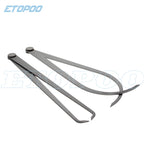 2pcs Calipers 150-450mm Metal Caliper Firm Joint Inside and Outside Caliper Steel Machinist Carving Measurement Tool