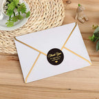 100-500pcs Laser Thank You Stickers for Small Business Holographic Silver Adhesive Labels for Bags Boxes Envelope Mail GIft