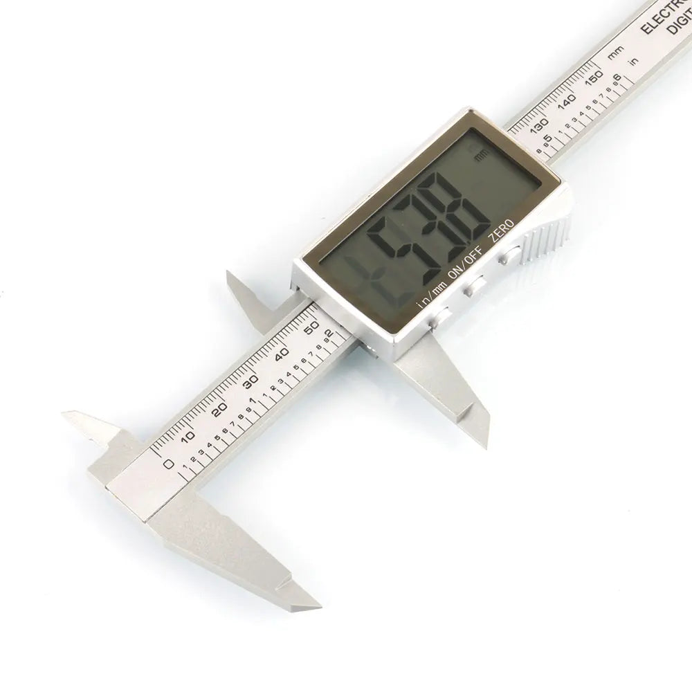 Vernier Caliper Digital Caliper Scriber for Carpenters Slide Ruler Sliding Scale Tool Carbon Fiber Composites Battery Excluded