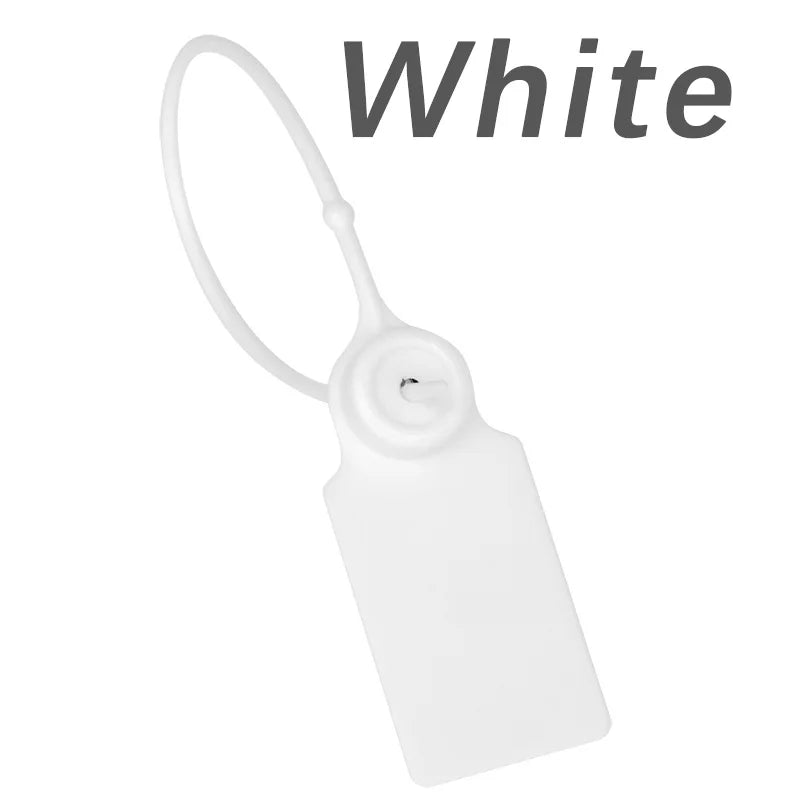 100Pcs Custom Logo Disposable Plastic Security Seals Personalized Hang Tags for Clothing Shoes 180mm