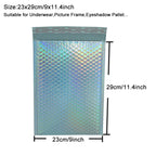 10PCS Holographic Metallic Bubble Mailer Laser Gift Bags Glamour Colorful Foil Bubble Envelopes Padded Shipping Mailing Envelope
