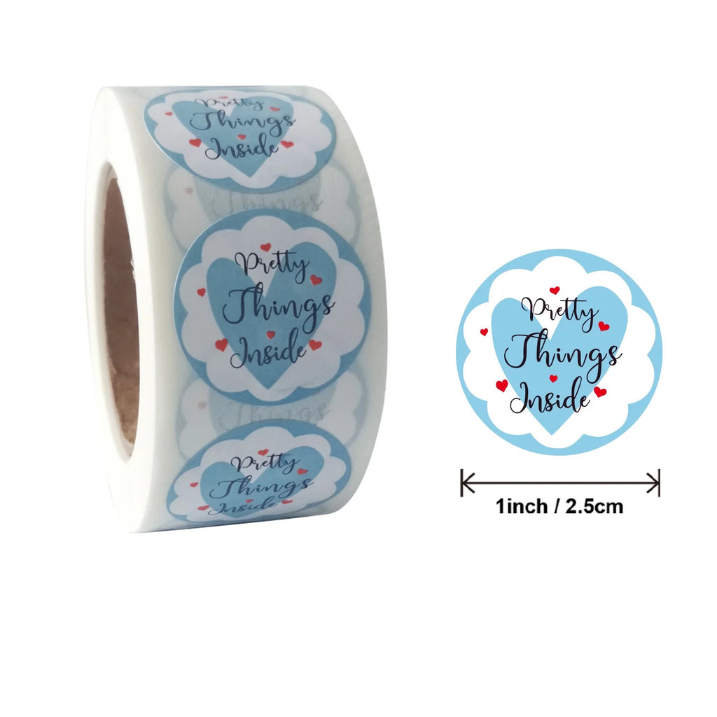 50-500Pcs“Open Me Already" Stickers 1inch Thank You Sticker For Gift Box Decoration Stationery Envelope Postcards Sealing Labels