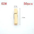 1/20/30/50 PCS Different Sizes 25mm/35mm/44mm/150mm Natural Wooden Clips For Photo Memo Office Clothespin Craft Decoration Pegs