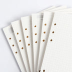 Diary 2025 Classic 6 Holes Binder Notebook Inner Paper Core/refilling Inner Papers:line,grid,dots,list,daily Weekly Monthly Plan
