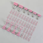 80Pcs/lot Color Binder Clips Set Mint Green Pink blue Multi Paper Clips Kawaii Stationery Office Accessories School Supplies