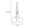 Mini White Scissor INS Style Portable Stainless Steel Blade Cutter for Paper Home Handwork Stationery Office School Gift F676