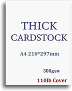 Size A4 300GSM Plain White Matte Thick Card PAPER Cardstock 10/20/50 - You Choose Quantity
