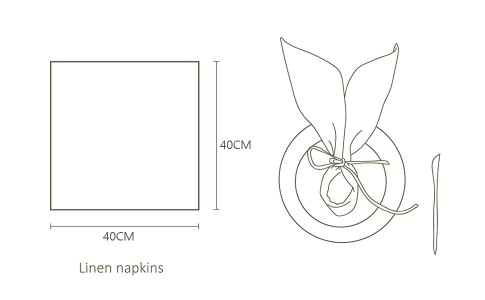 High Quality 100% Linen Napkins Restaurant Wedding Dinner Solid Color Cloth Pure Linen Classical Custom Home Table Napkin