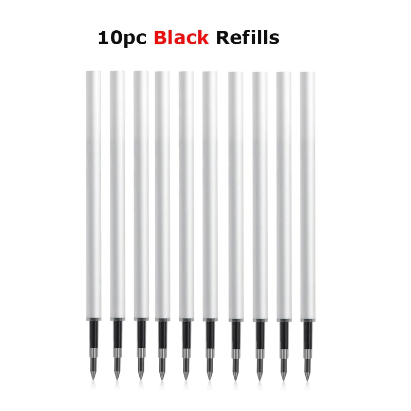 Deli Metal Gel Pen Rollerball Caneta ручка Ballpoint 0.5MM Signing Pens for Office Students Business Stationary Supplies