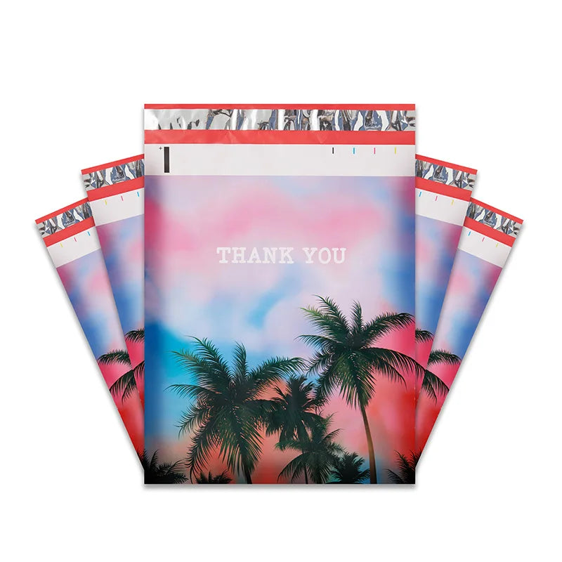 10Pcs 10"x13" Thank You Poly Mailer Envelope, Mailing Shipping Bags with Self Seal Strip Plastic Custom Mailing & Shipping Bags