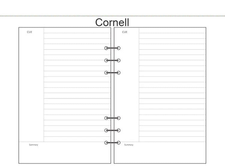 A5 A6 A7 Woodfree Printing Paper Planner Inner Pages For Filofax Creative Office Notebook Spiral Filler Papers Binder Inner Page