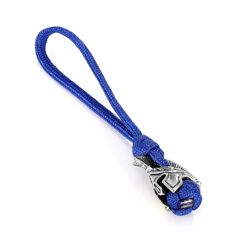 Supretu Men Vikings Lanyard Keychain Spartan Warrior Accessories Woven Rope Knife Car Keyring Handmade Bag Pendant Jewelery Gift