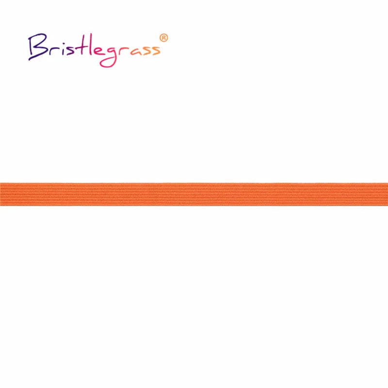 BRISTLEGRASS 2 5 10 Yard Flat Skinny Elastic Cord 1/4" 6mm Latex Rubber Bands Stretch String Notebook Ear Loop Dress Sewing Trim