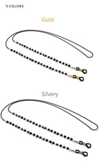 Skyrim Elegant Clear Zicron Crystal Beaded Lanyand for Glasses Sunglassess Chain Eyeglasses Strap Rope Eyewear Cord Accessories