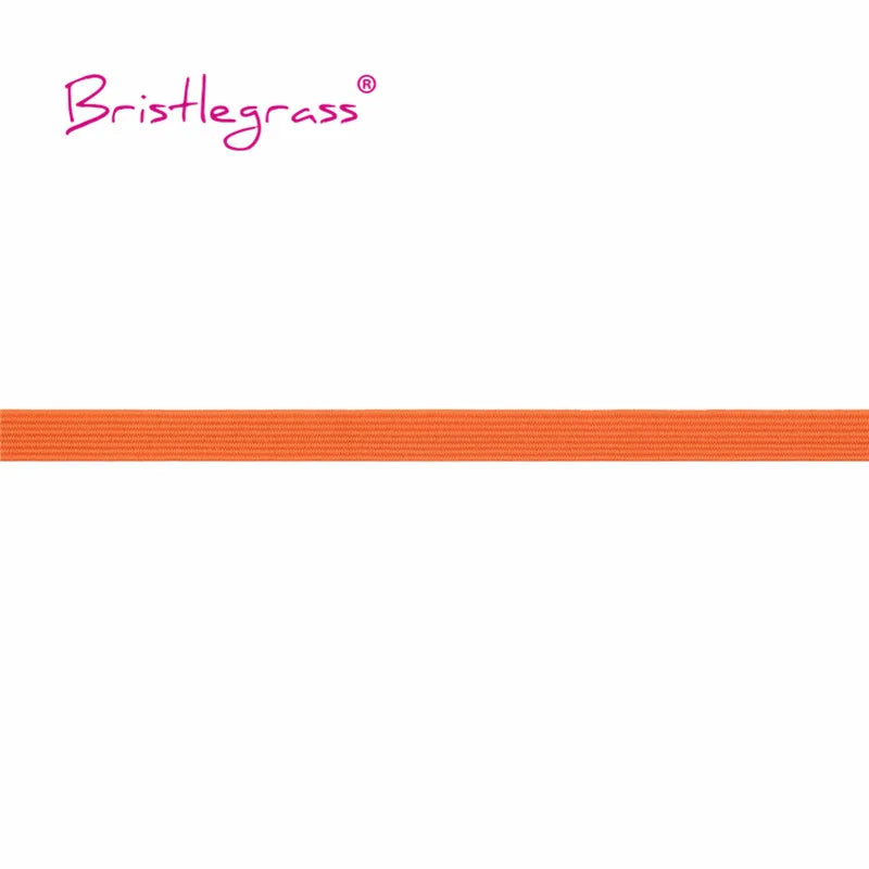 BRISTLEGRASS 2 5 10 Yard 1/4" 6mm Flat Skinny Elastic Cord Glitter Latex Rubber Band Rope Notebook Earloop Dress DIY Sewing Trim