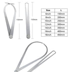 2pcs Calipers 150-450mm Metal Caliper Firm Joint Inside and Outside Caliper Steel Machinist Carving Measurement Tool