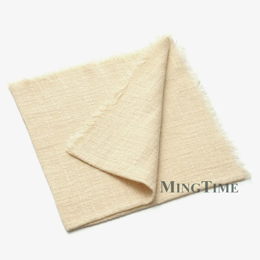 Napkin Cotton Cloth 41*41cm Rustic Gauze Hanky Tea Towel Dining Place Mats Wedding Supplies Linen Home Table Decor