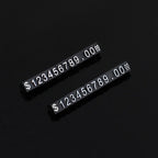 5 Sets Combined Price Tag Euro Dollar Number Digit Cubes Stick For Clothes Phone Laptop Jewelry Showcase Counter Price Display