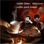 Arshen 3pcs/Set Dolce Gusto Plsatic Refillable Coffee Capsule with Spoon Brush 200 Times Reusable Compatible Nescafe Dolce Gusto