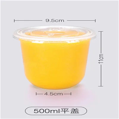 100PCS Plastic Cups With Dome Lids for Iced Cold Drink Coffee Tea Smoothies Sodas Water Party Disposable Tableware dessert cups