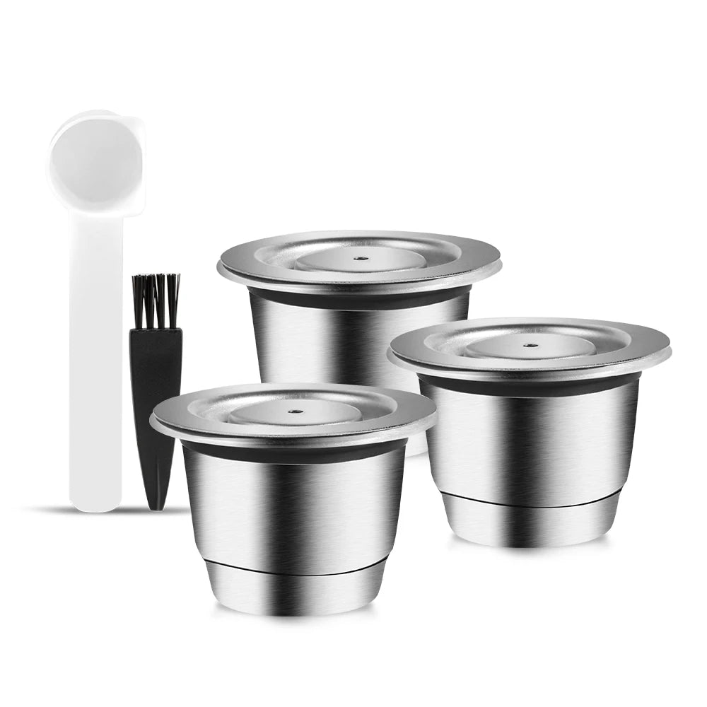 Coffee capsule reusable pods for Nespresso stainless steel coffee filter Espresso Crema pod manufacturer's new upgrade