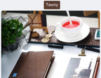 100% Genuine Leather Cover A5A6B6 Sketchbook Planner with Grid Blank Insert Retro Notebooks and Journals Diary Cover Stationery