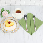 Set of 12 PCS 40x40cm Cotton Linen Blended Cloth Napkins Placemats Soft Dining Table Tea Towels For Home & Events Use