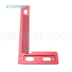 TS-3 Square Hole ruler Woodworking T-type Scribe Mark Measurement Tool Aluminum Alloy Precision Cross-calibration Ruler