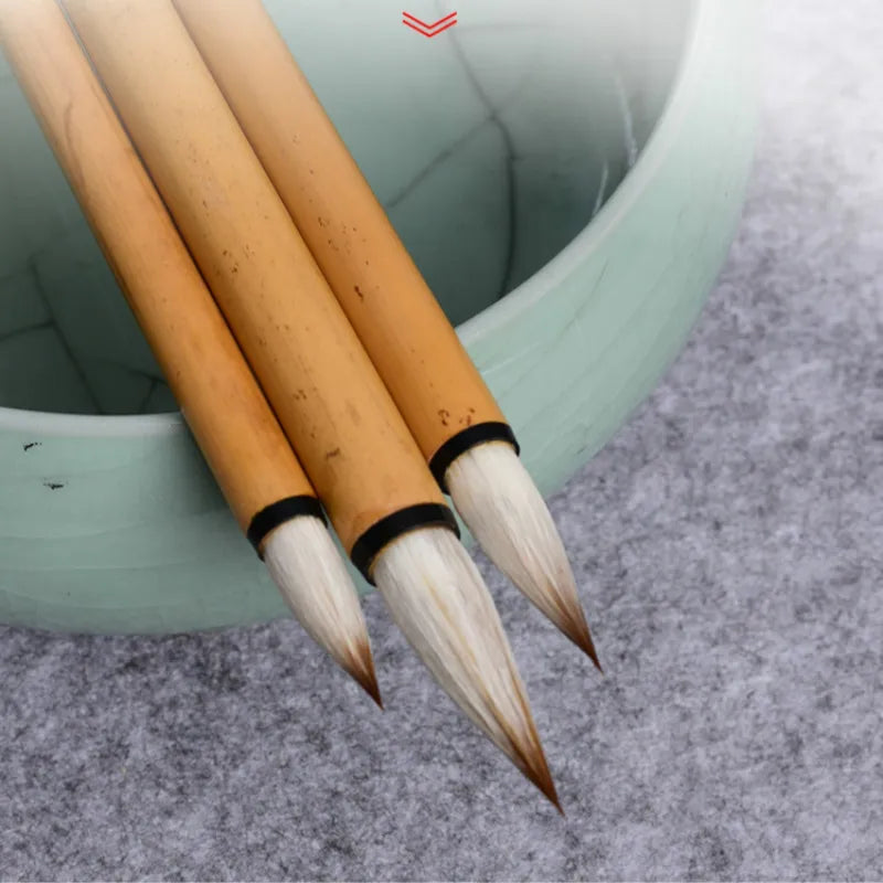 Calligraphy Brushes Chinese Mixed Woolen Hair Brush Pen Regular Script Calligraphy Painting Brush Pen Caligrafia Tinta China