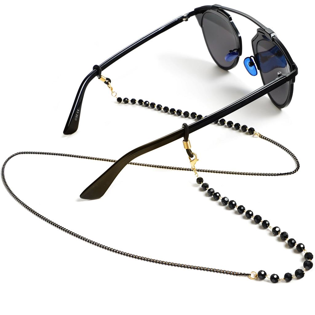 Skyrim Elegant Clear Zicron Crystal Beaded Lanyand for Glasses Sunglassess Chain Eyeglasses Strap Rope Eyewear Cord Accessories