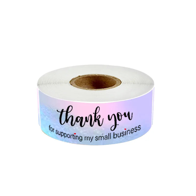 120Pcs/roll Thank You For Your Order Stickers Pink Labels For Envelope Sealing For Small Business Decor Sticker Stationery