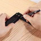 Precision Aluminum Square Ruler 200mm Guaranteed T Speed Measurements Ruler for Measuring and Marking Woodworking Carpenters