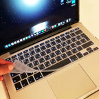Keyboard Cover for Macbook Air 13 15 Pro 14 16 Touch Bar ID Silicone Protector Skin EU A3113 A3112 A3240 A2337 A3401 M1 M2 M3 M4