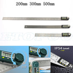 0-200/300mm Digital Angle Finder Meter 0-360 Degree Stainless Steel LCD Protractor Goniometer Ruler