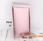 50pcs Rose Gold Poly Bubble Mailer Envelopes Aluminum Foil Padded Envelopes Self Seal Bubble Shipping Mailer Bags