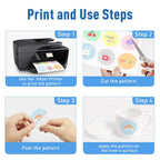 10Sheets Transparent Printable Vinyl Sticker Paper Waterproof A4 Self-Adhesive Copy Paper For Inkjet Printer to DIY Labels Craft
