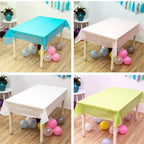 1pc 137*274cm Birthday Party Blue Pink Plastic Table Cover Girl Shower Party Supplies Disposable Table Cloth Wedding Decorations