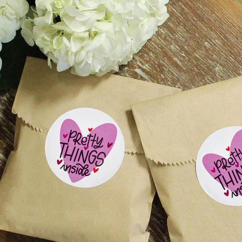 50-500Pcs“Open Me Already" Stickers 1inch Thank You Sticker For Gift Box Decoration Stationery Envelope Postcards Sealing Labels